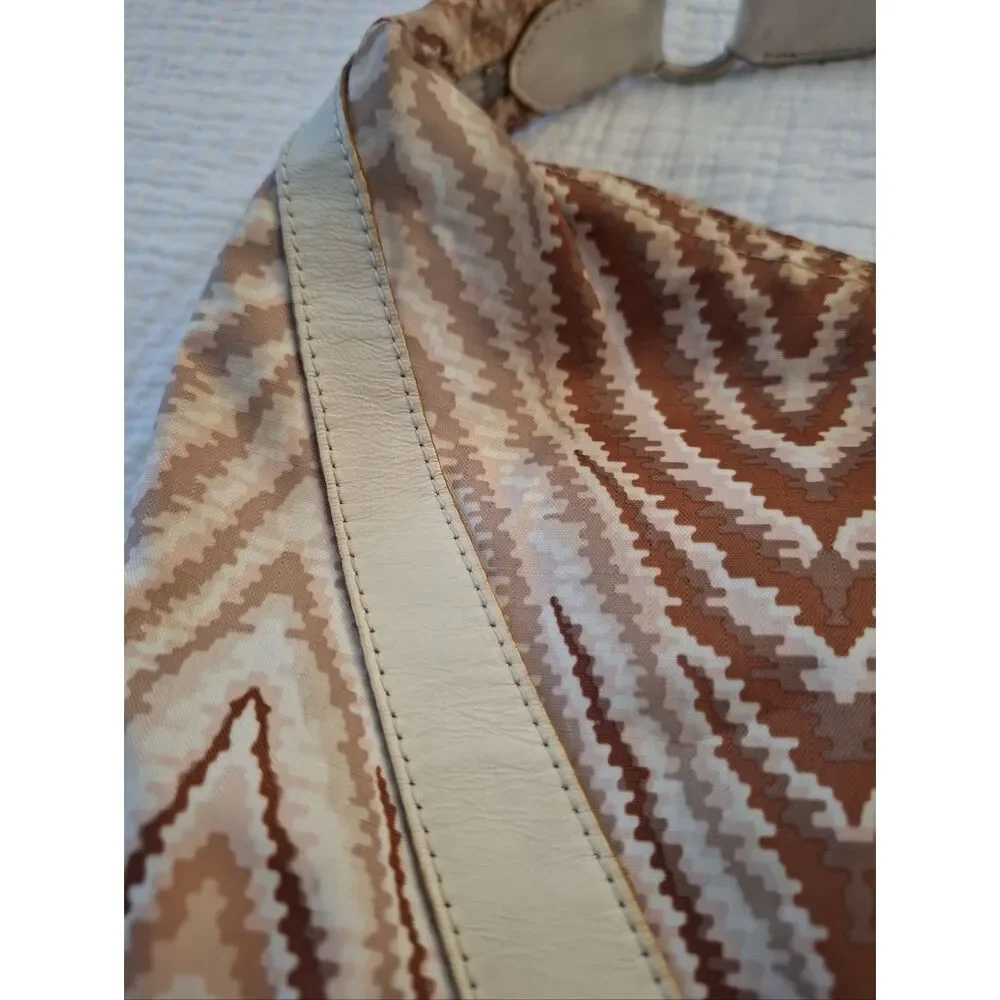 The Sports Sac Hobo Abstract Animal Print Tan Camel